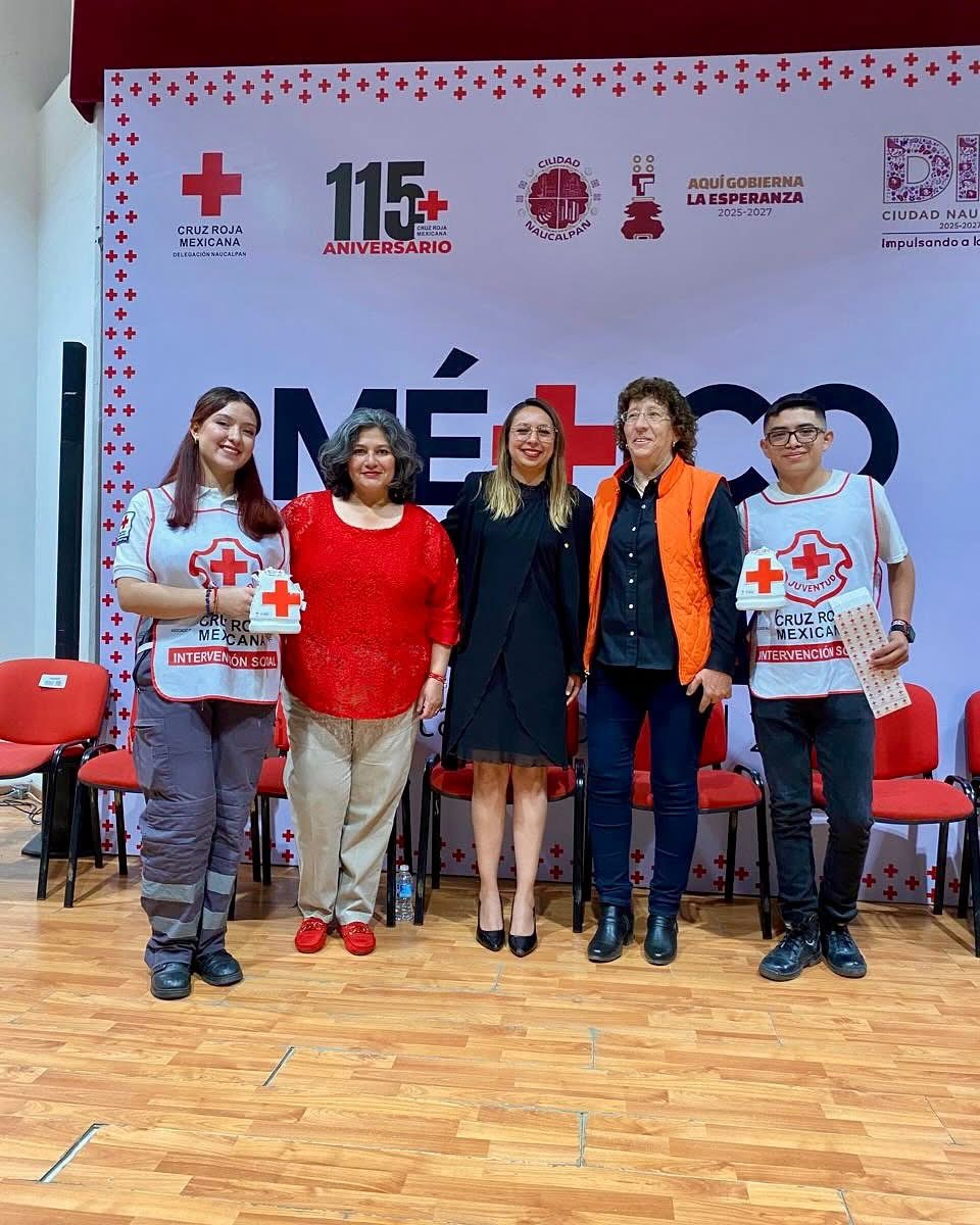 SMDIF NAUCALPAN APOYA A LA CRUZ ROJA NAUCALPAN EN EL INICIO DE SU COLECTA NACIONAL 2025 PARA MEJORAR LAS CONDICIONES DE TRABAJO DE LA CRUZ ROJA POR LA SALUD DE LAS Y LOS NAUCALPENSES